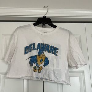 University of Delaware Fear the Bird Cropped T-shirt